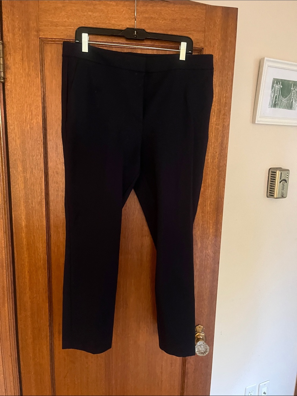 Boden Navy Straight-Leg Work Trousers